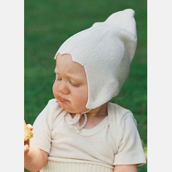 silk infant bonnet