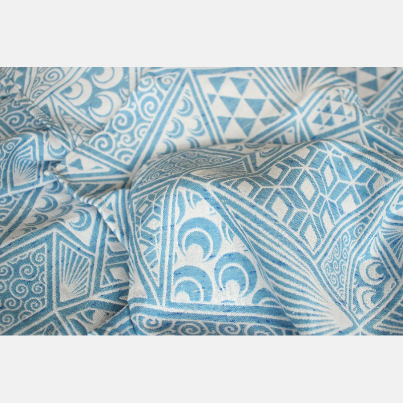 blue and white wrapping paper