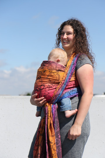 linen ring sling baby carrier