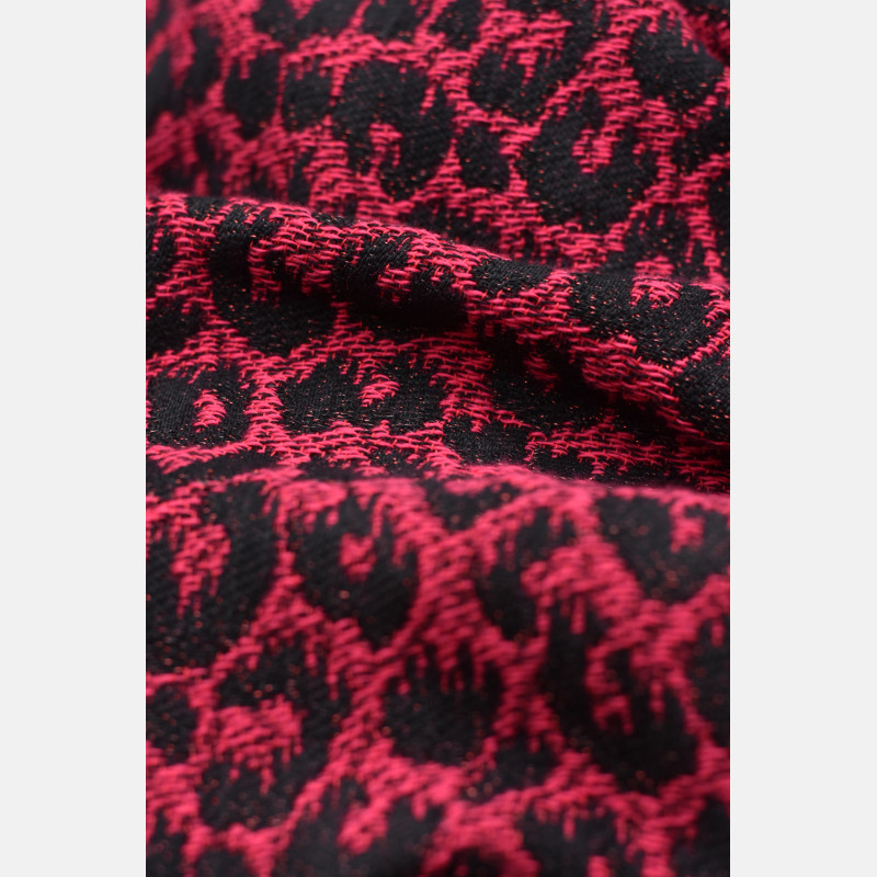 Silk Scrunchy Red Leopard Print - NORDIINA